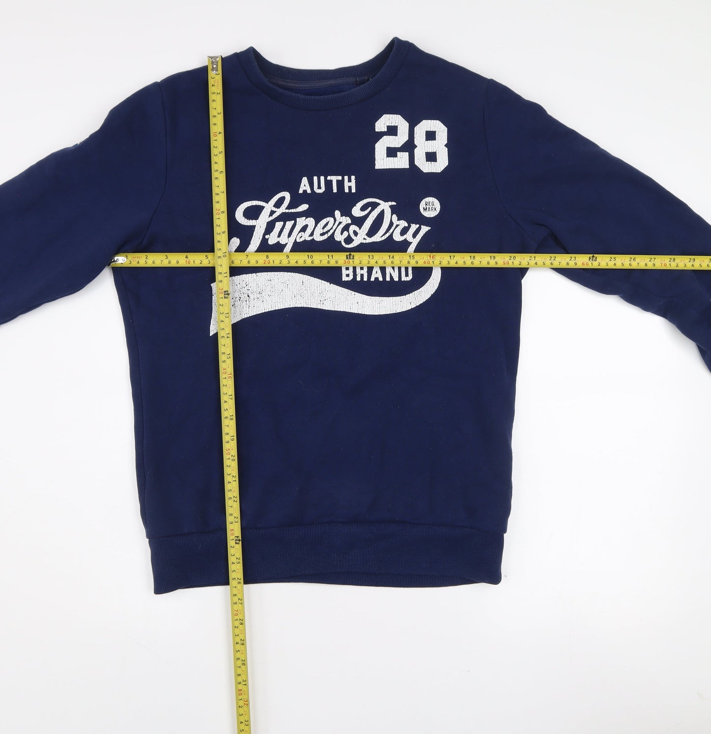 Superdry Men's Blue Graphic Pullover Sweatshirt Size M