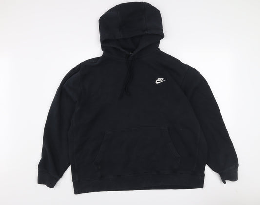 Nike Men's Black XL Pullover Hoodie Regular Fit Fleece Sweatshirt