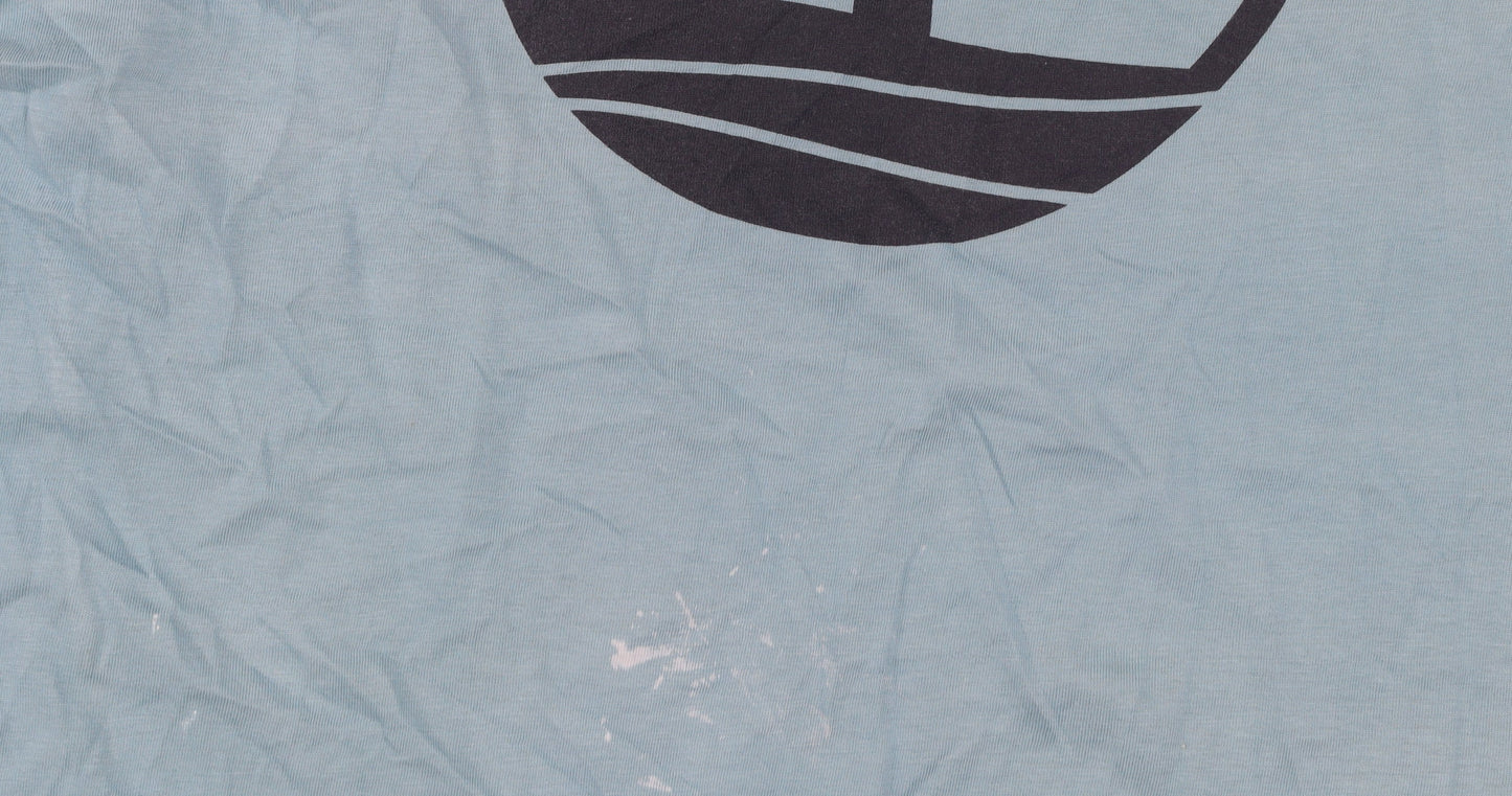 Timberland Men's Blue Cotton Graphic Print T-Shirt Size S