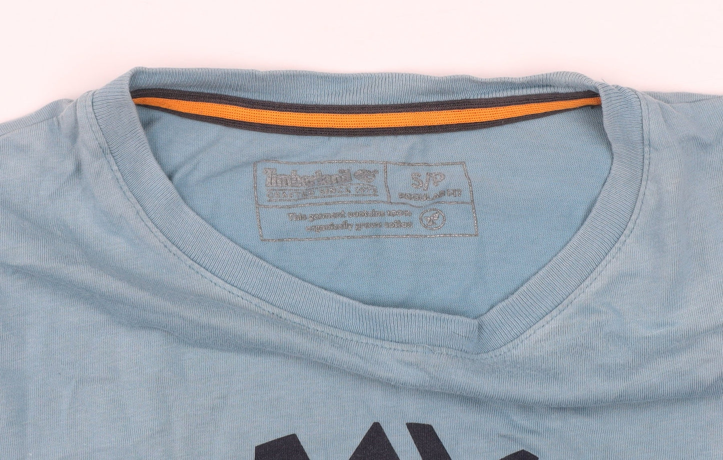 Timberland Men's Blue Cotton Graphic Print T-Shirt Size S