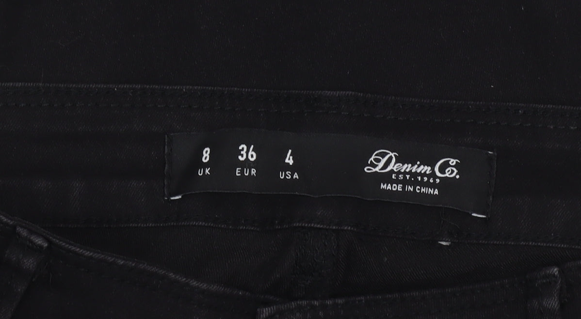 Additional view of Denim Co. Women's Black Skinny Jeans, size 8 Slim, Fit