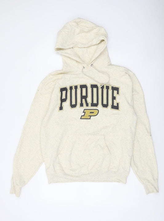 Mens UK M Regular Champion Beige Pullover Hoodie