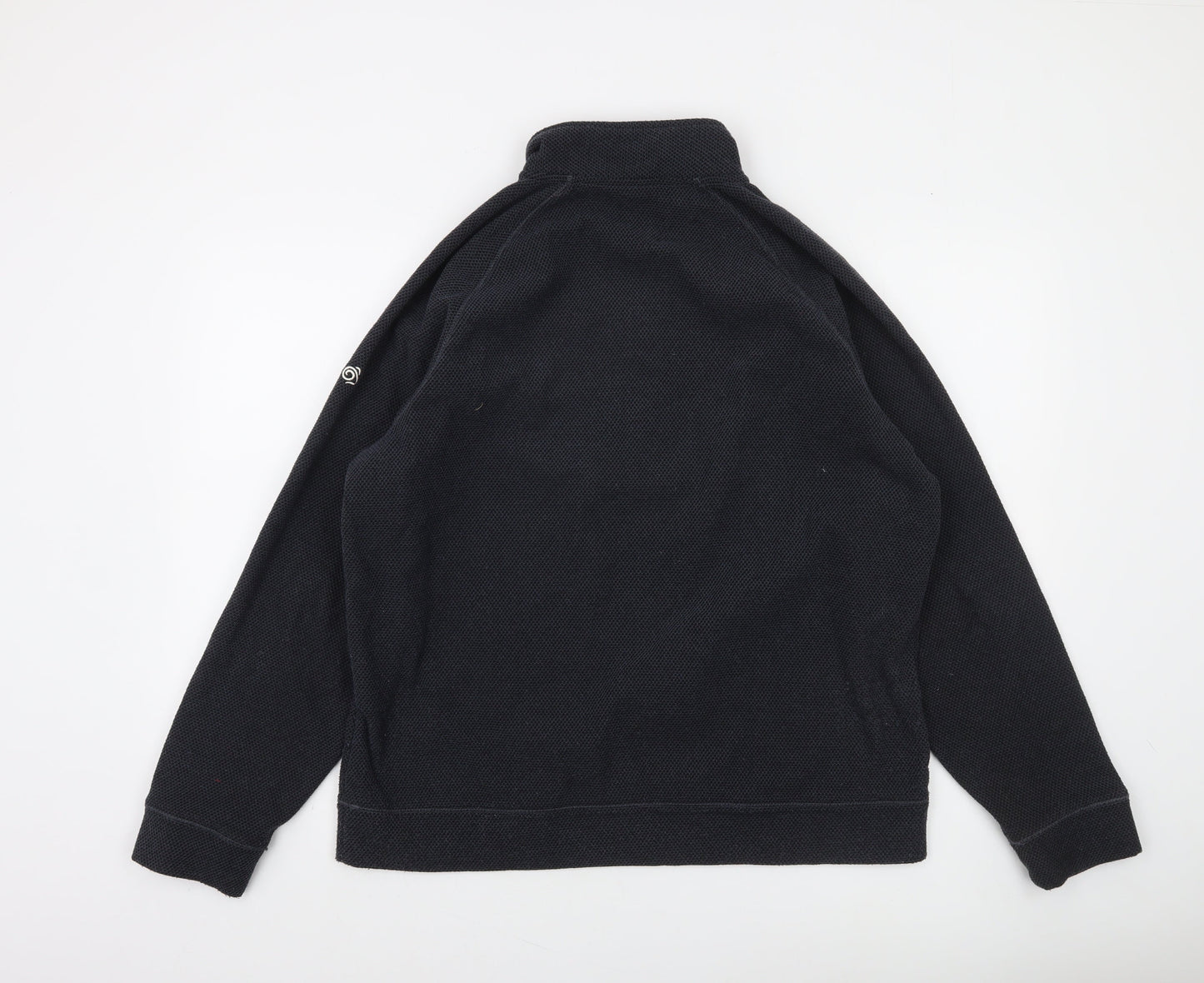 Craghoppers Men's Black Fleece 1/4 Zip Pullover Sweatshirt L