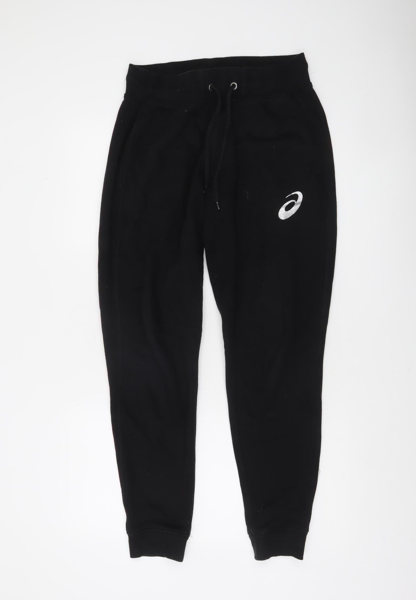Asics Men's Black Jogger Trousers L Cotton Blend Sweatpants