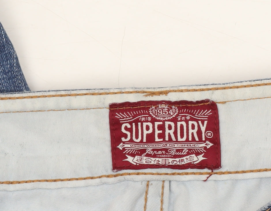 Superdry Men's Blue 34 Regular Fit Straight Denim Jeans