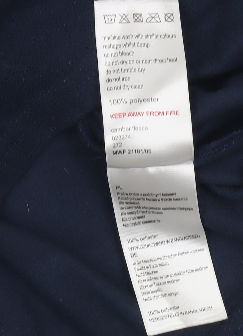 Mountain Warehouse Men's Blue Fleece 1/4 Zip Pullover Sweatshirt S