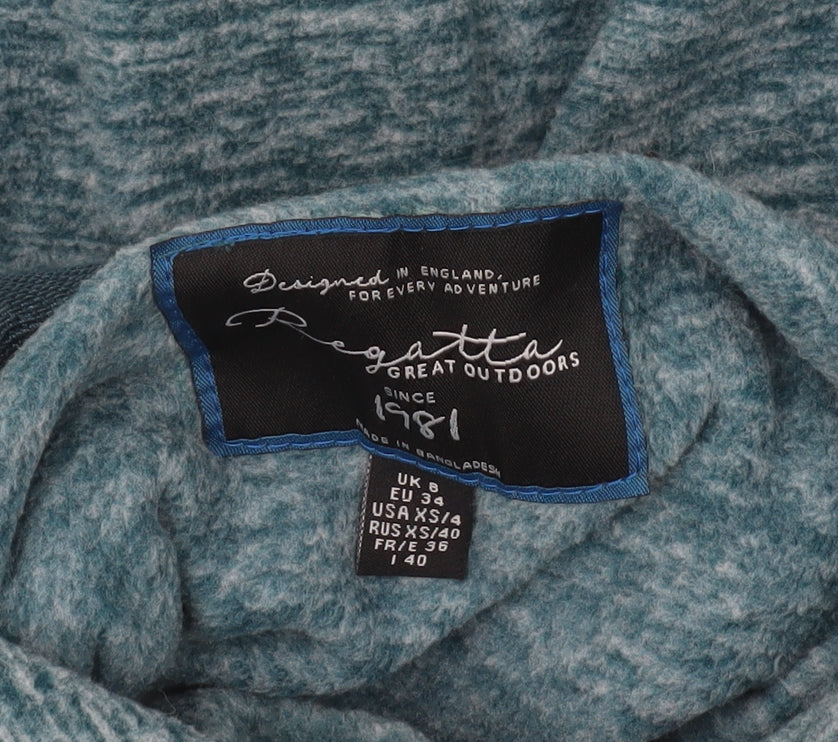 Regatta Women's Blue Softshell Full Zip Jacket UK 8