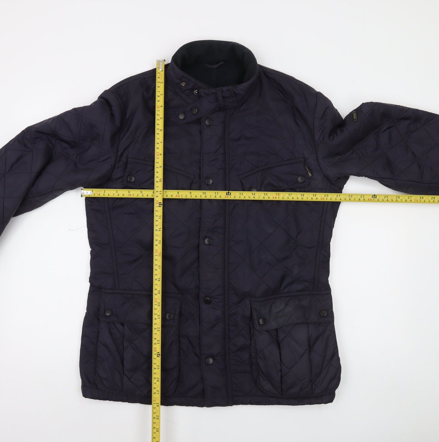 Barbour International Men’s Blue Quilted Jacket M Regular Fit