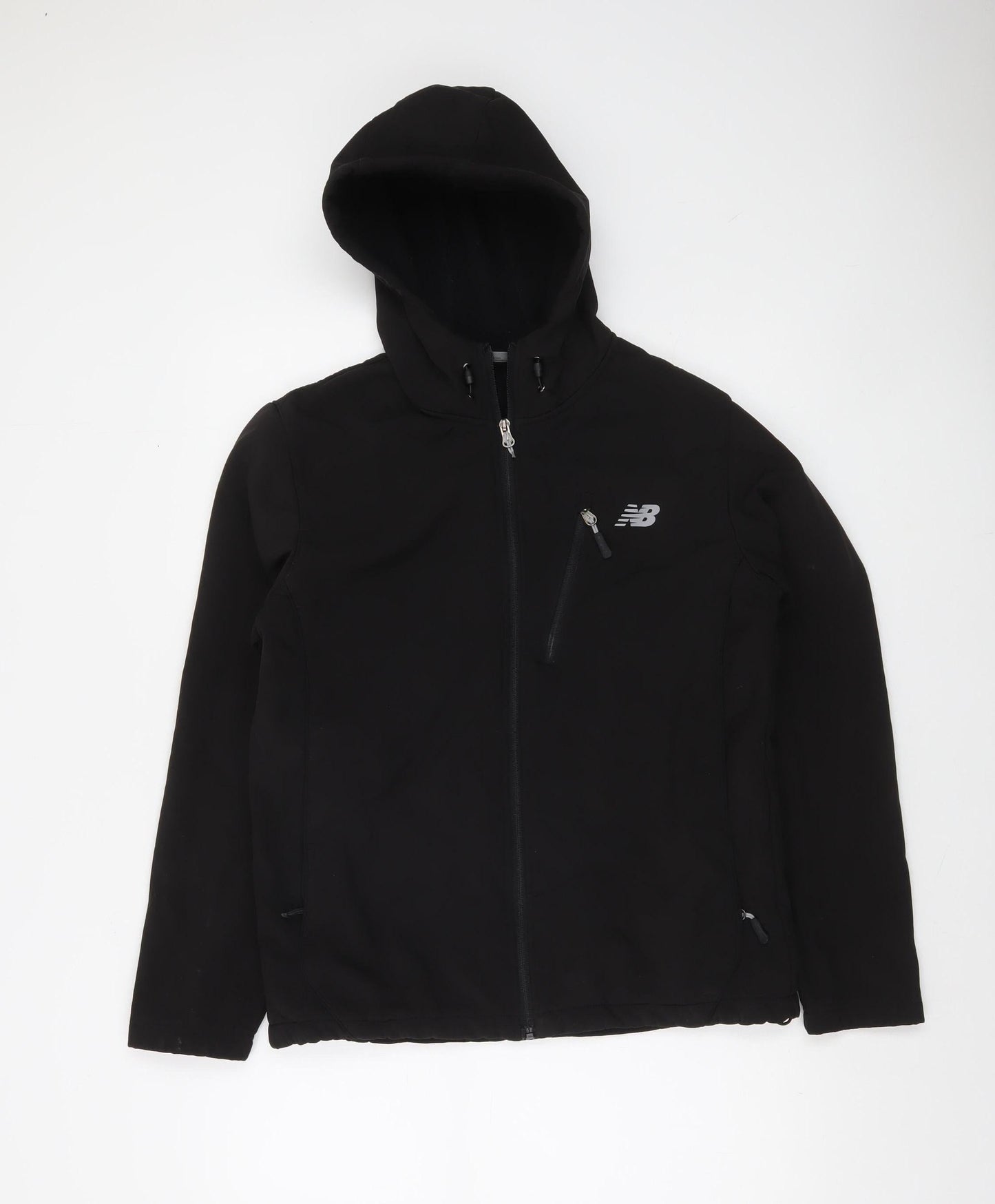 New Balance Men's Black Softshell Hooded Jacket Size S