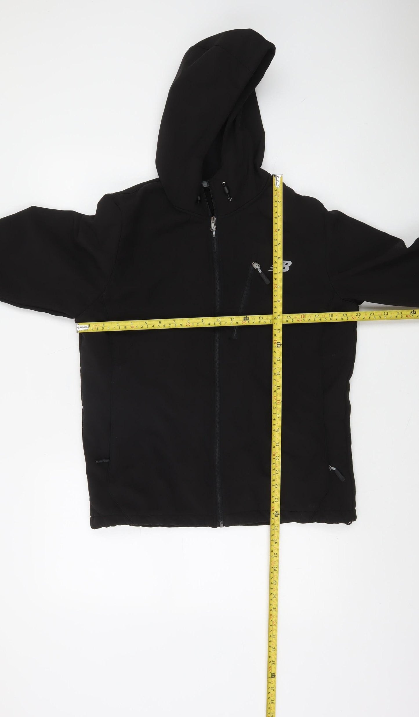 New Balance Men's Black Softshell Hooded Jacket Size S