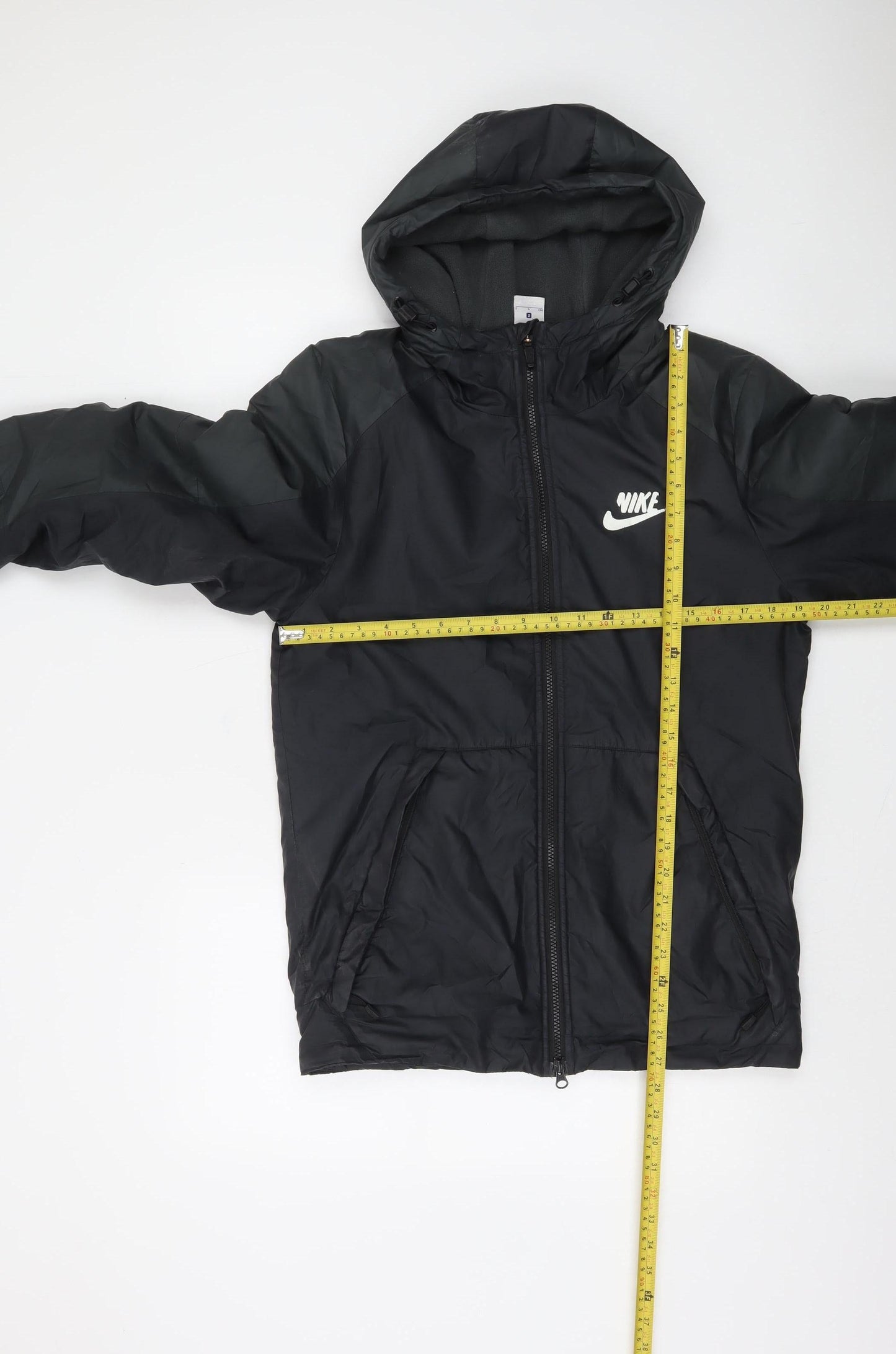 Nike Men's Black Small Hooded Windbreaker Jacket
