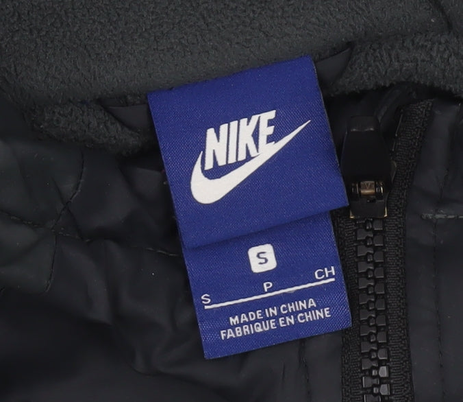 Nike Men's Black Small Hooded Windbreaker Jacket