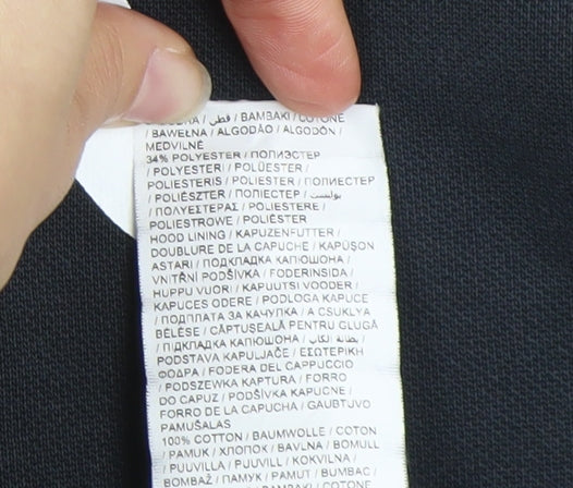 Puma Men's Black L Logo Pullover Hoodie Sweatshirt