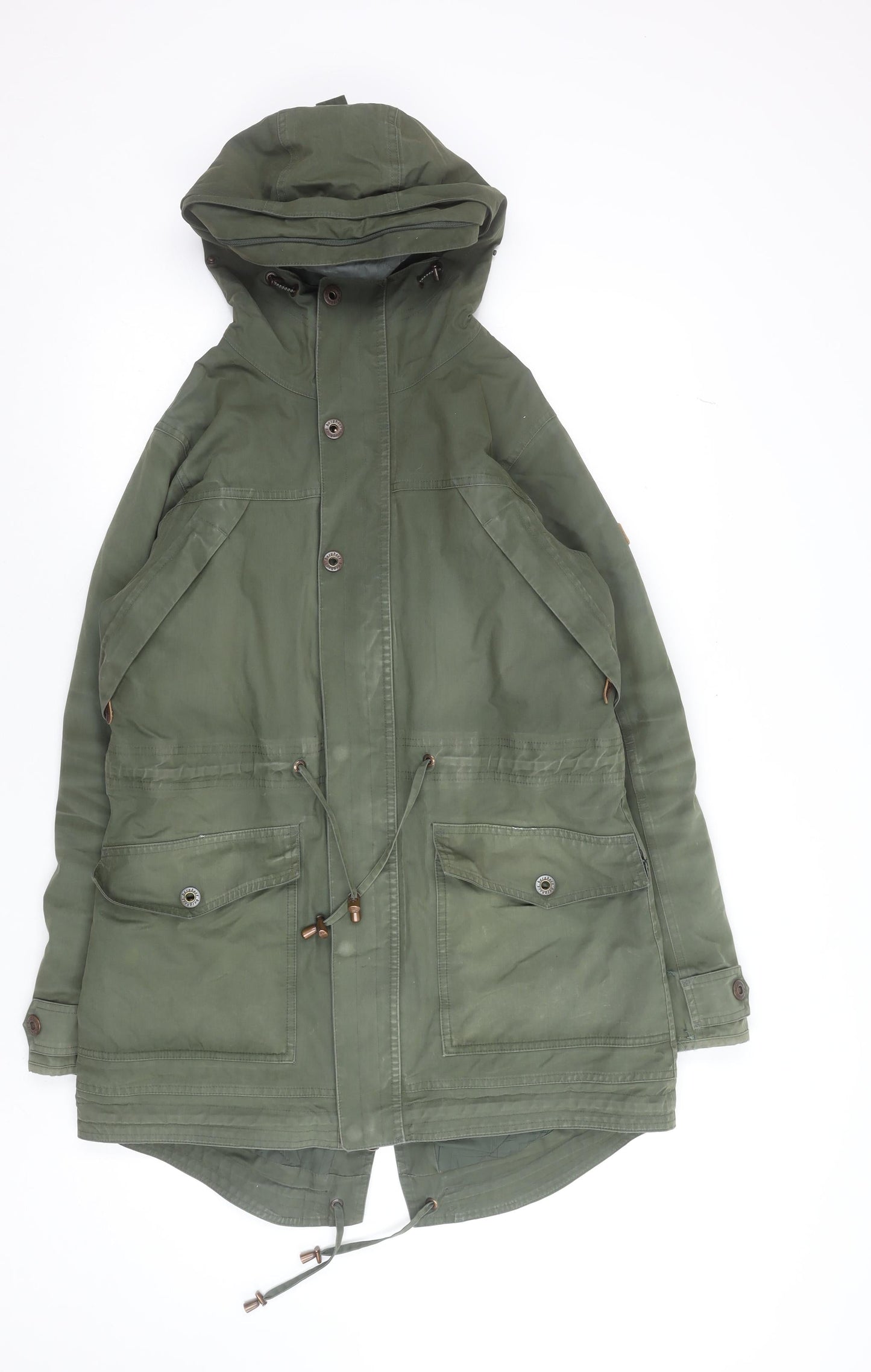 Berghaus Women's Green Parka Jacket Size 12 Hooded Waterproof
