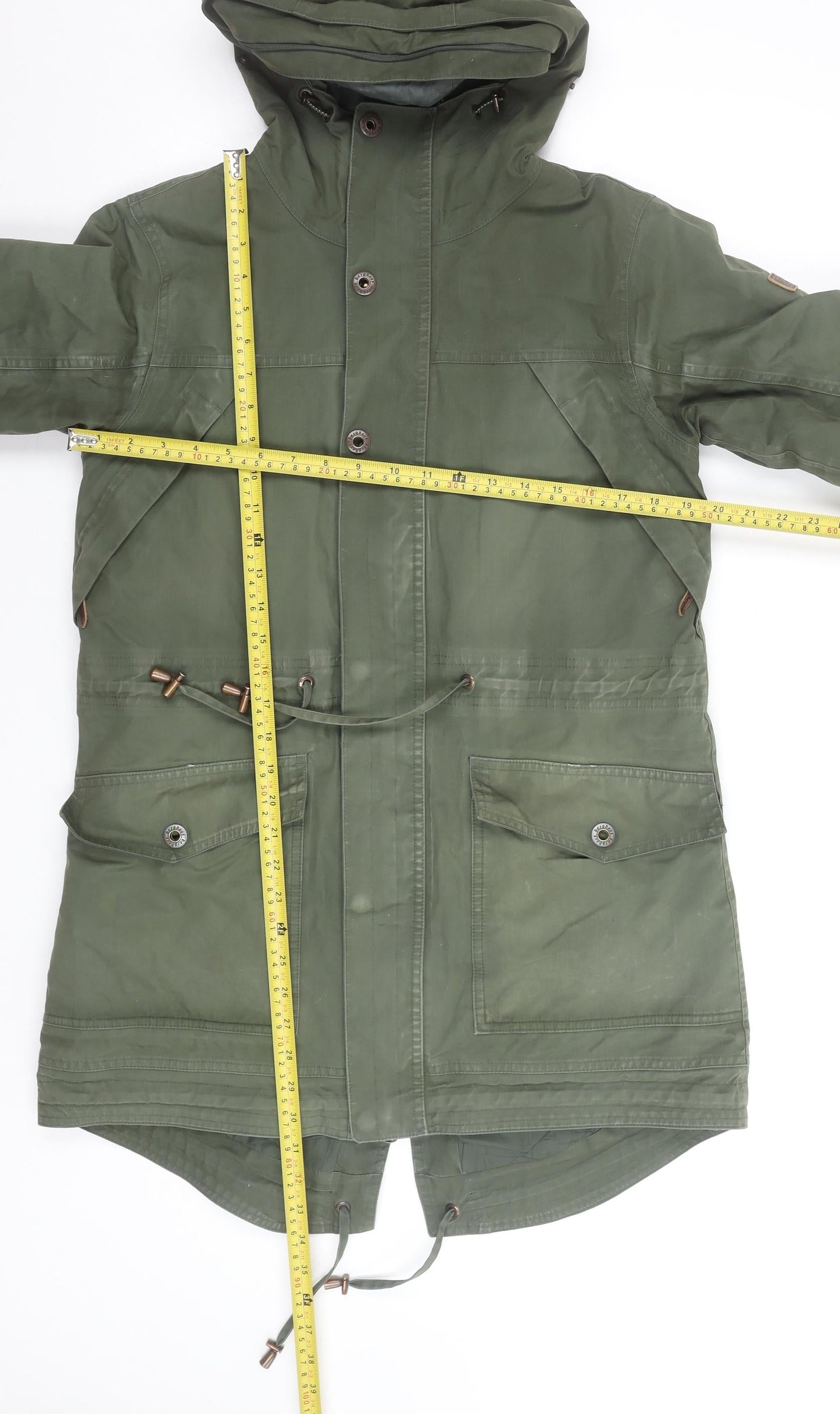 Berghaus Women's Green Parka Jacket Size 12 Hooded Waterproof