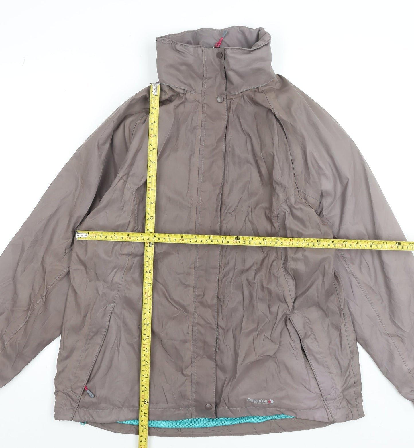 Regatta Women’s Brown Waterproof Hooded Rain Coat Jacket UK 16