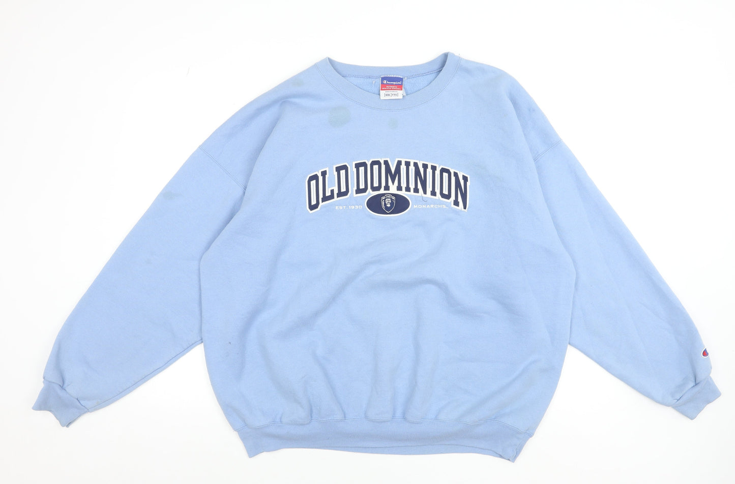 Champion Men's Blue 2XL Pullover Sweatshirt Old Dominion Graphic