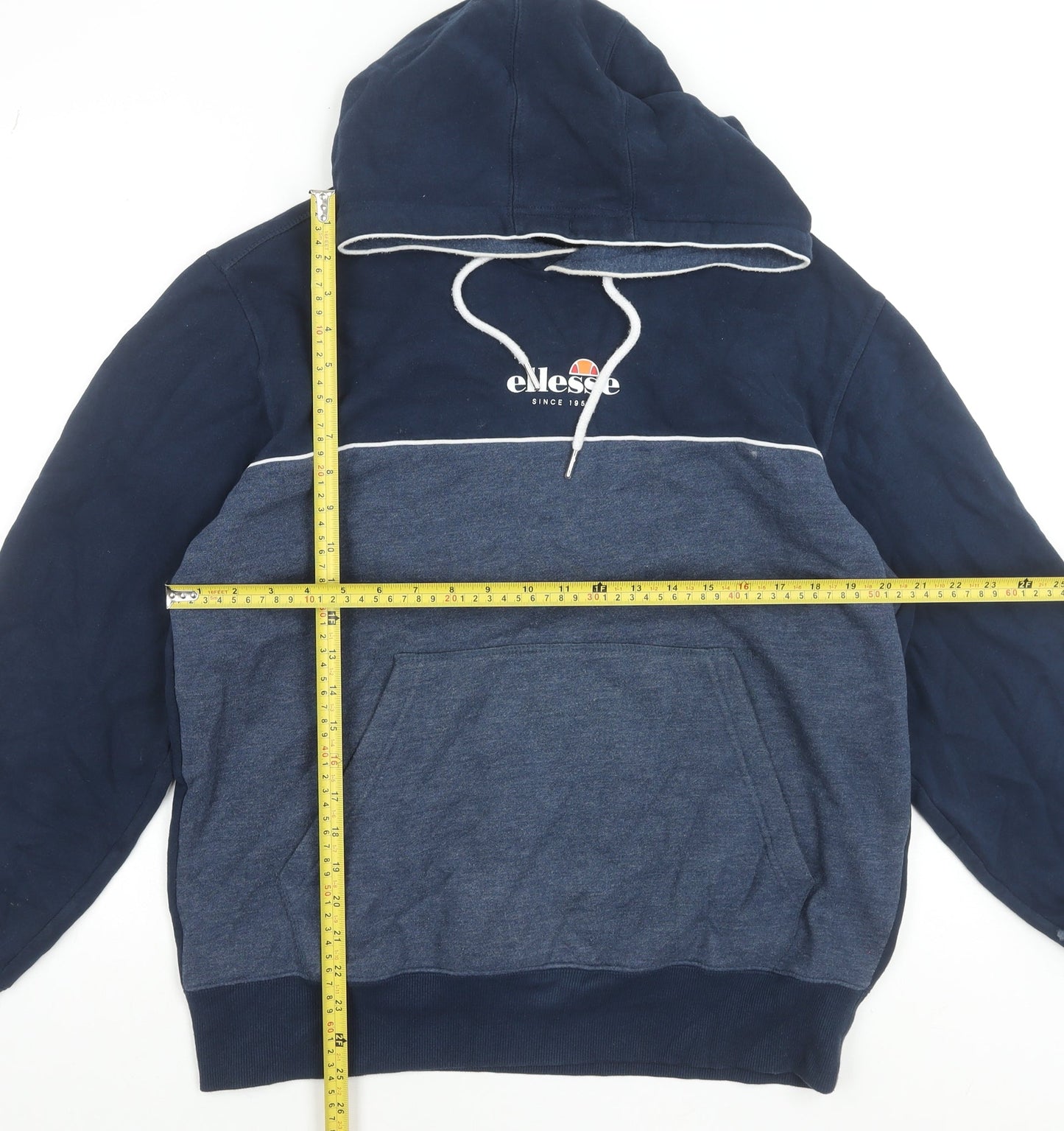 Ellesse Men’s Blue Pullover Hoodie XL Fleece Cotton Sportswear