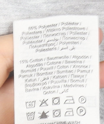 Jack & Jones Men's Grey Full Zip Hoodie Size M Core Collection