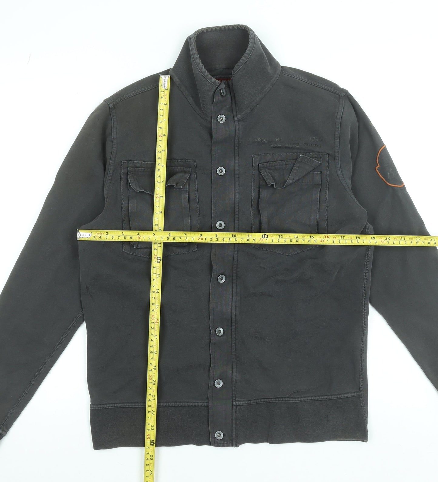 Jack & Jones Men's Black Cotton Button Cardigan Sweatshirt M