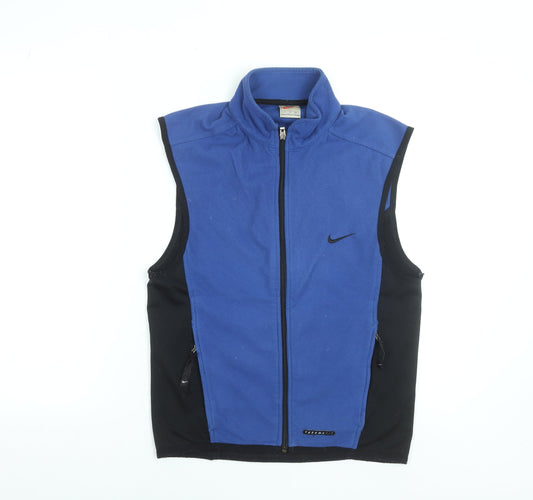 Nike Men's Blue Fleece Waistcoat Bodywarmer Size S