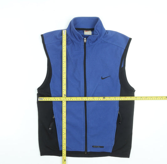 Nike Men's Blue Fleece Waistcoat Bodywarmer Size S