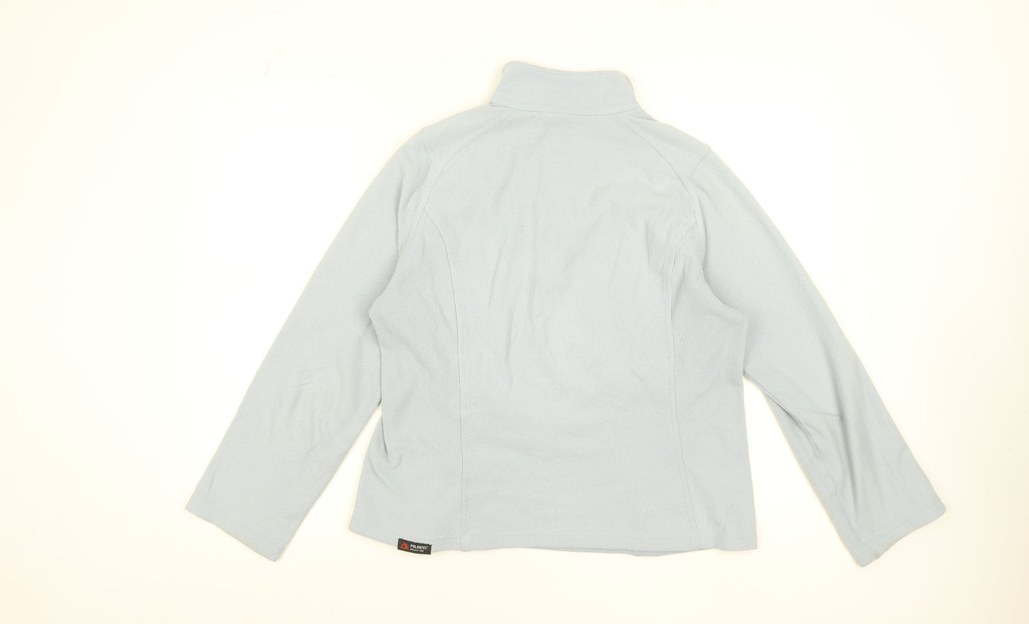 Lands' End Women Blue 6-8 Pullover Fleece Sweatshirt 1/2 Zip