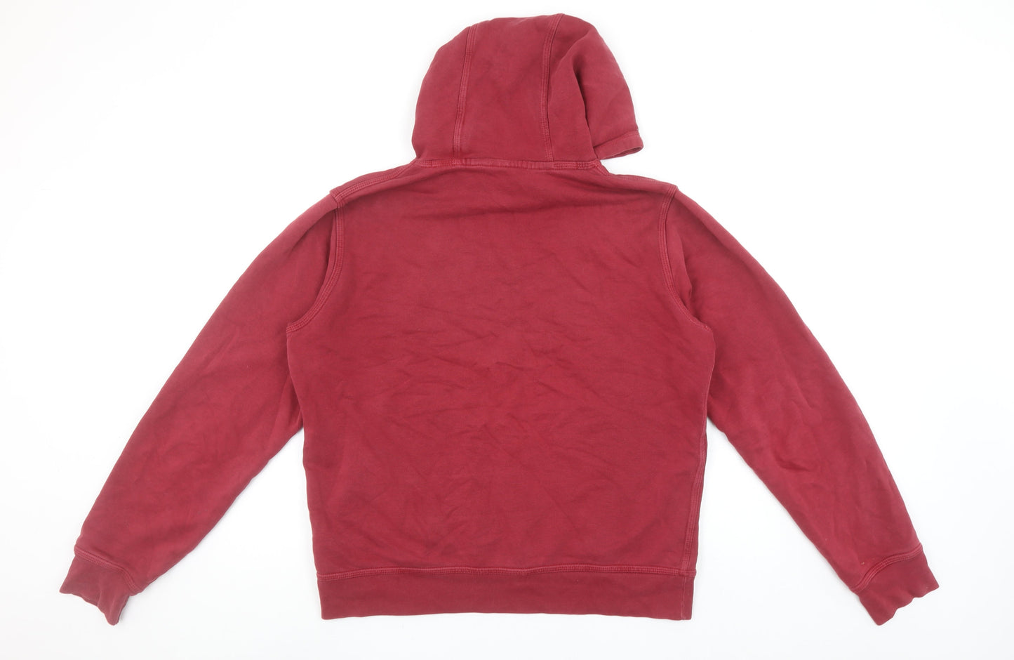 Nike Men's Red Pullover Hoodie M Regular Fit Fleece Sportswear