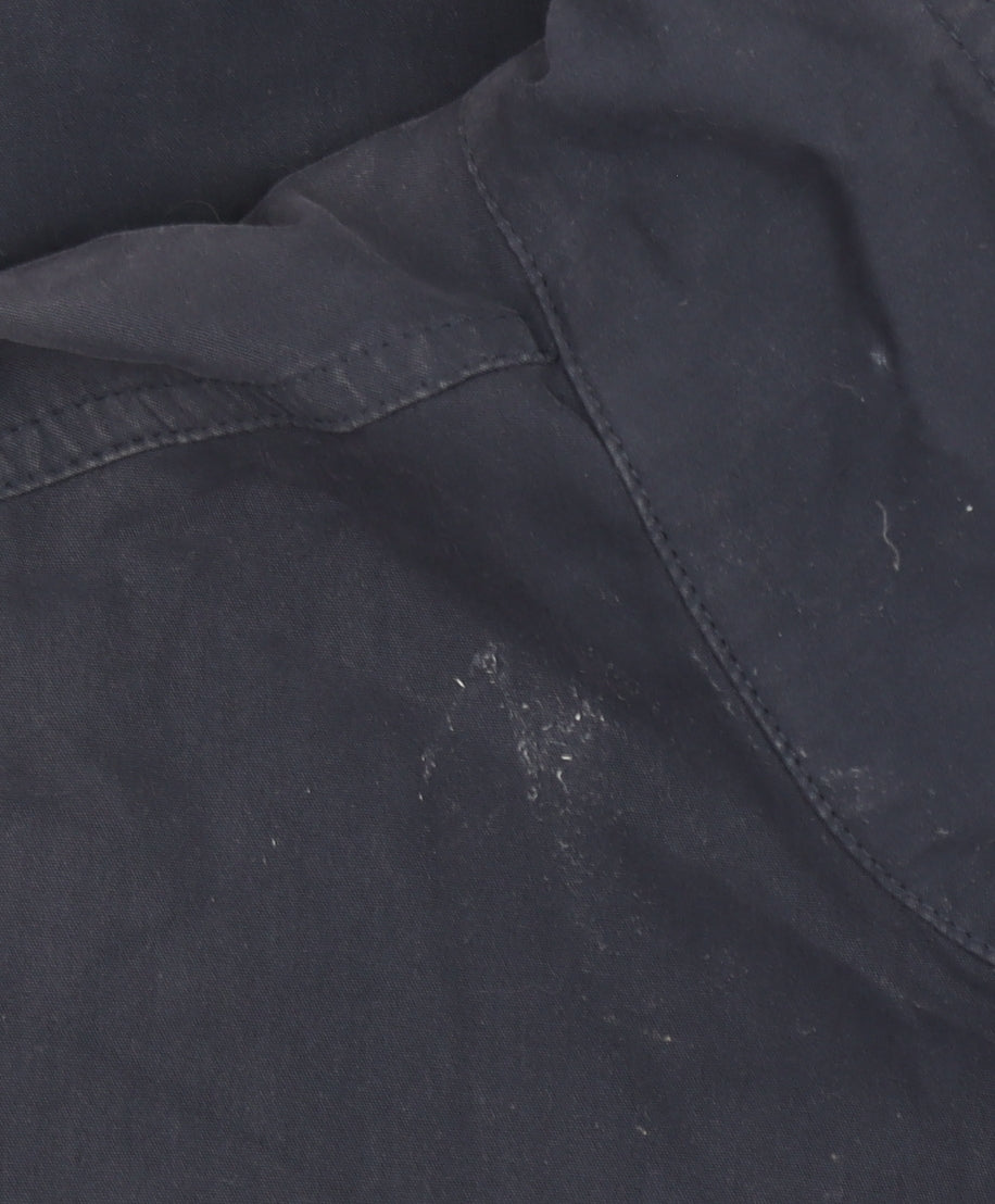Tommy Hilfiger Men's Blue M Windbreaker Jacket Full Zip Lined Cotton Blend