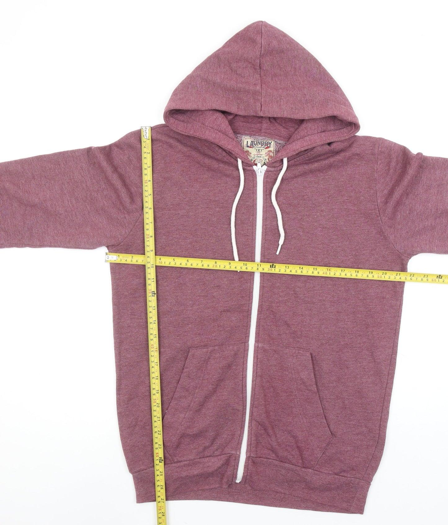 Tokyo Laundry Men's Purple Full Zip Hoodie Size L Hooded Sweatshirt