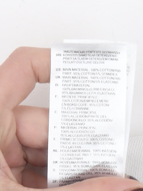 adidas Men’s White XS Crew Neck Pullover Sweatshirt with Logo