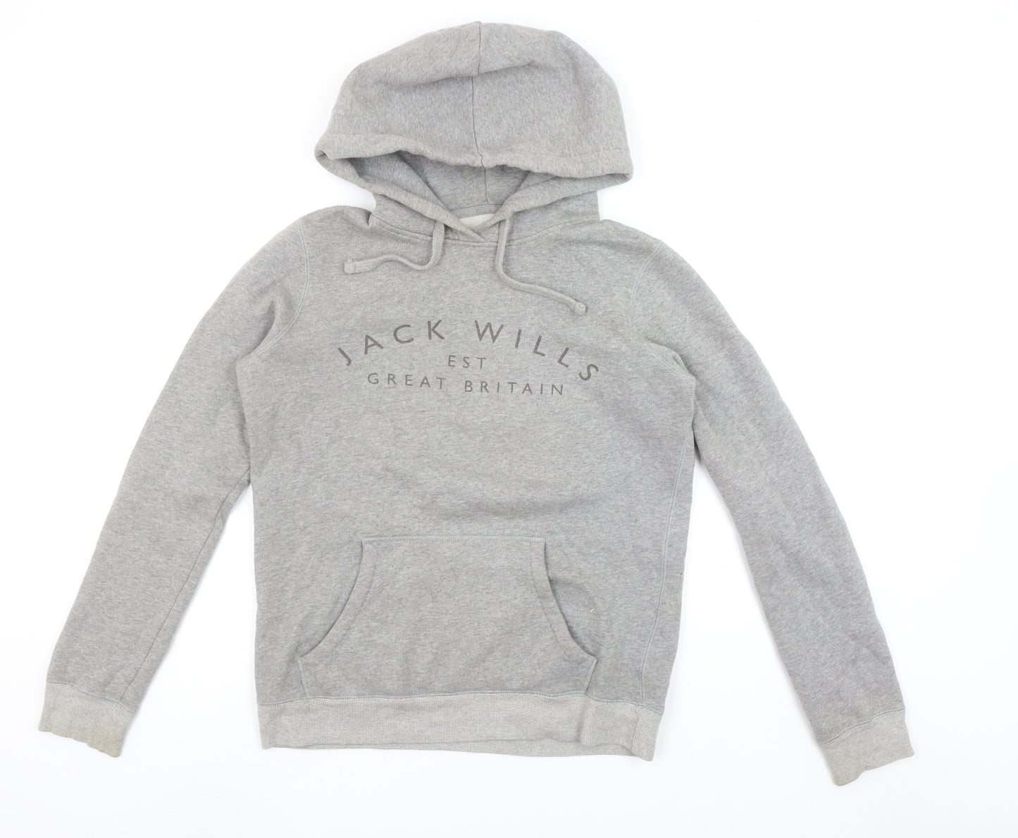Jack Wills Women's Grey Size 8 Pullover Hoodie Sweatshirt