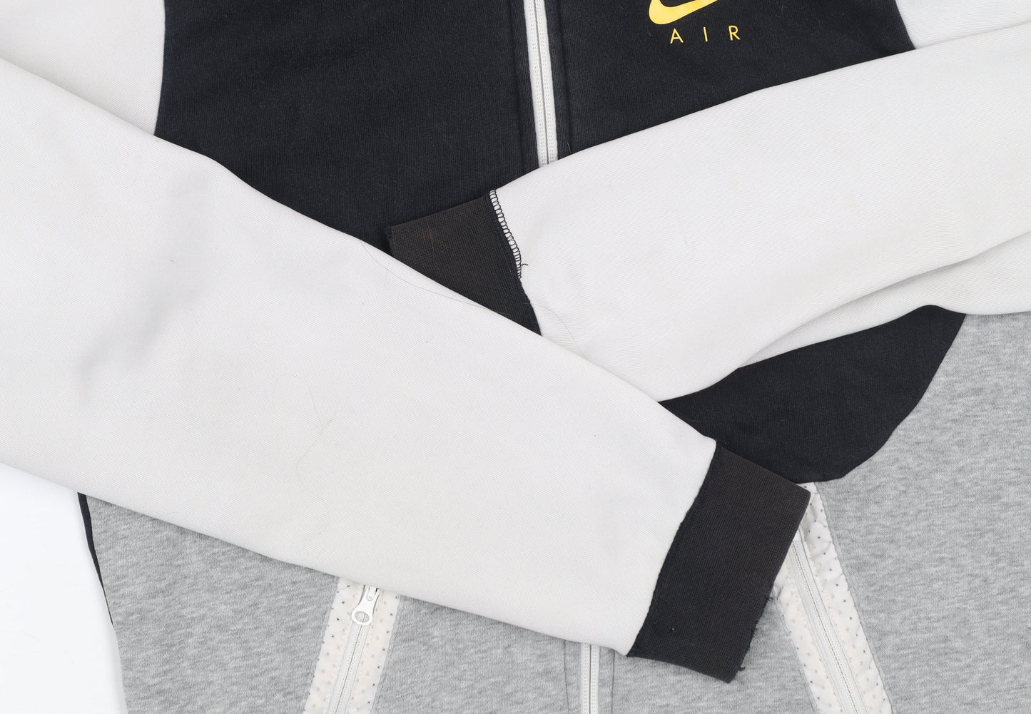 Nike Men’s XS Black Grey White Full Zip Hooded Jacket