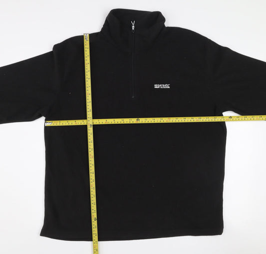 Regatta Men’s Black XL Fleece 1/4 Zip Pullover Sweatshirt