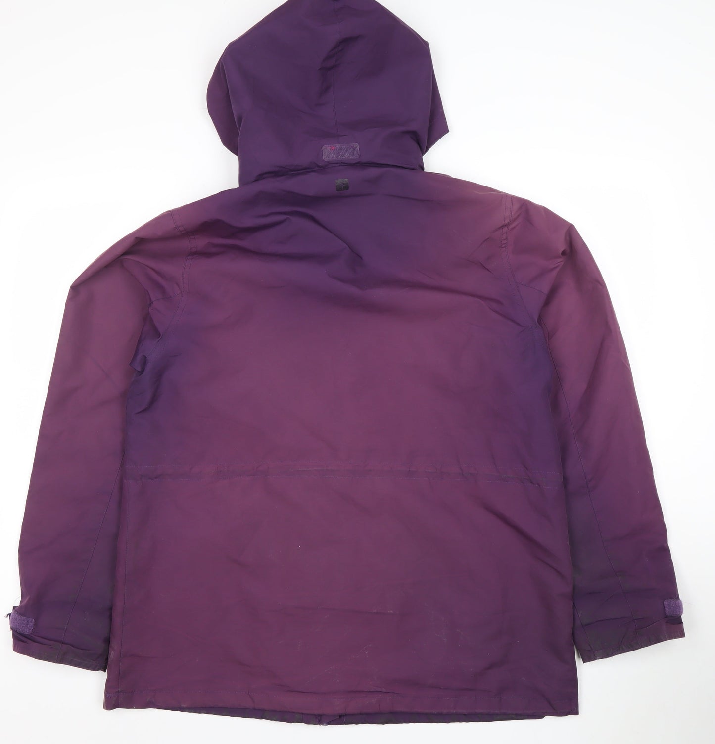 Mountain Warehouse Women’s Purple Waterproof Hooded Rain Coat Size 14
