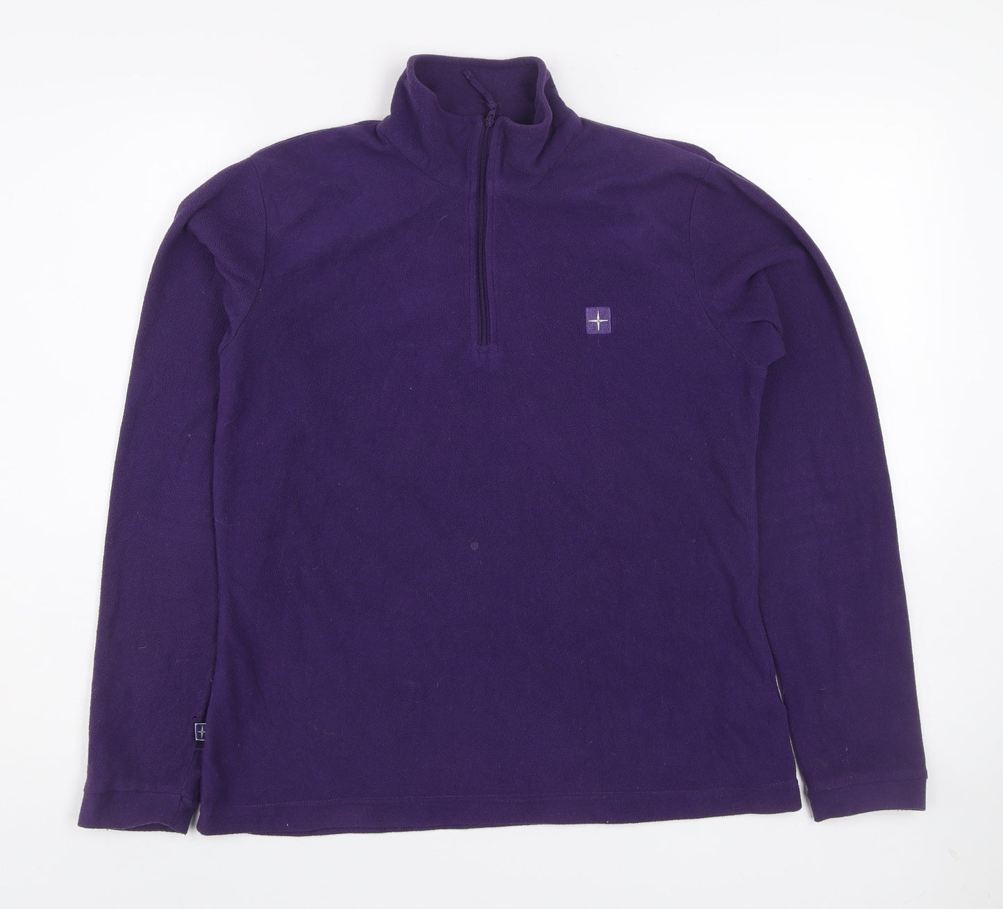 Mountain Warehouse Women's Purple Fleece UK 12 1/2 Zip Pullover Sweatshirt