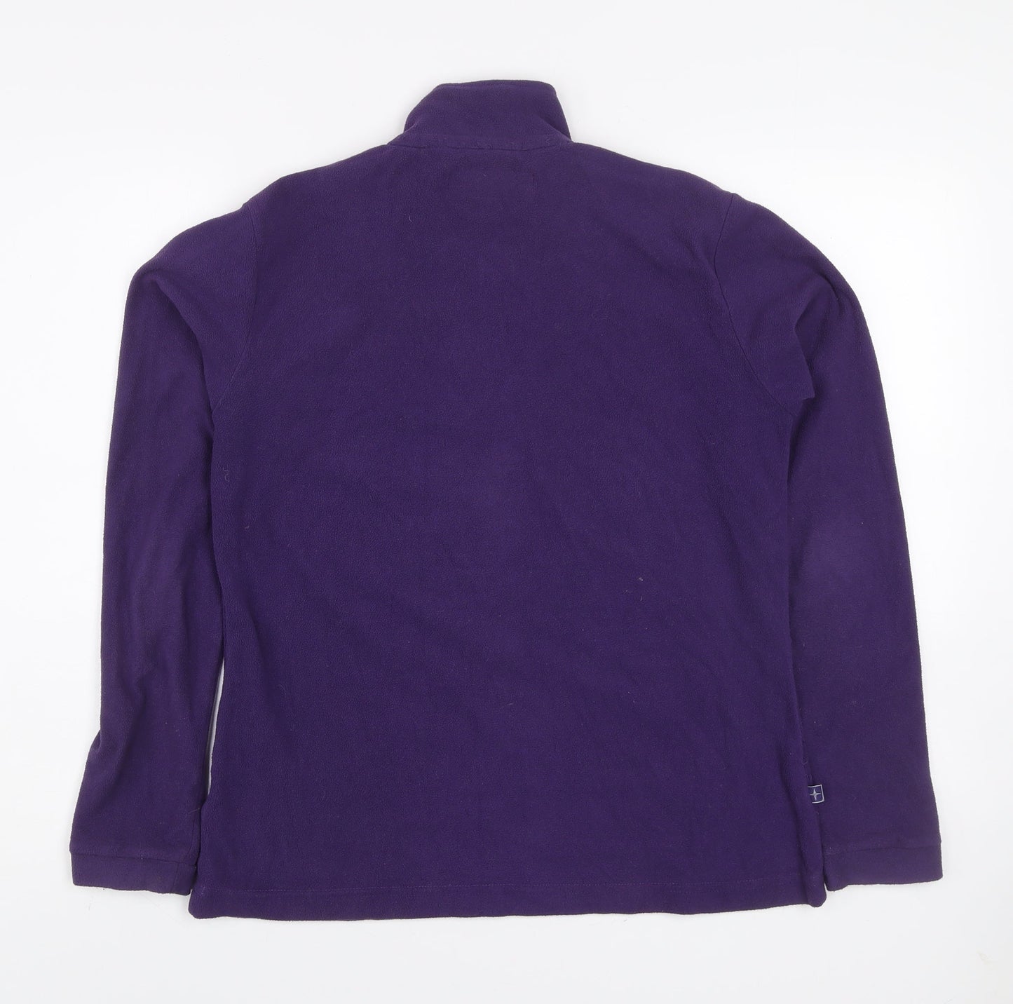 Mountain Warehouse Women's Purple Fleece UK 12 1/2 Zip Pullover Sweatshirt