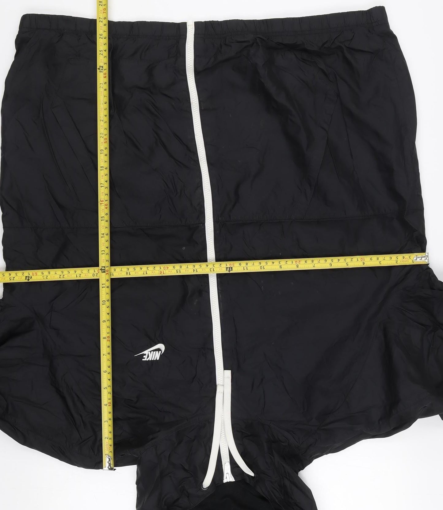 Nike Men's Black XL Windbreaker Hooded Full Zip Jacket