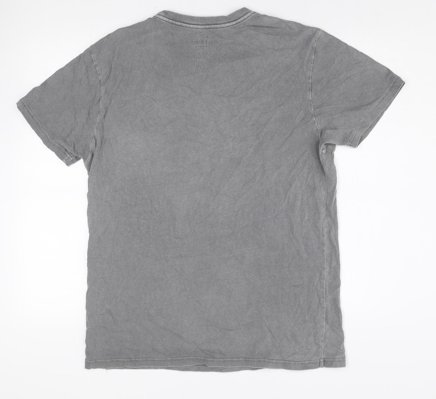 O'Neill Men Grey Cotton Crew Neck Short Sleeve Pocket T-Shirt Medium
