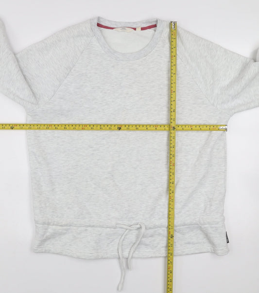 Trespass Womens Grey XL Pullover Sweatshirt Drawstring Hem Cotton Blend