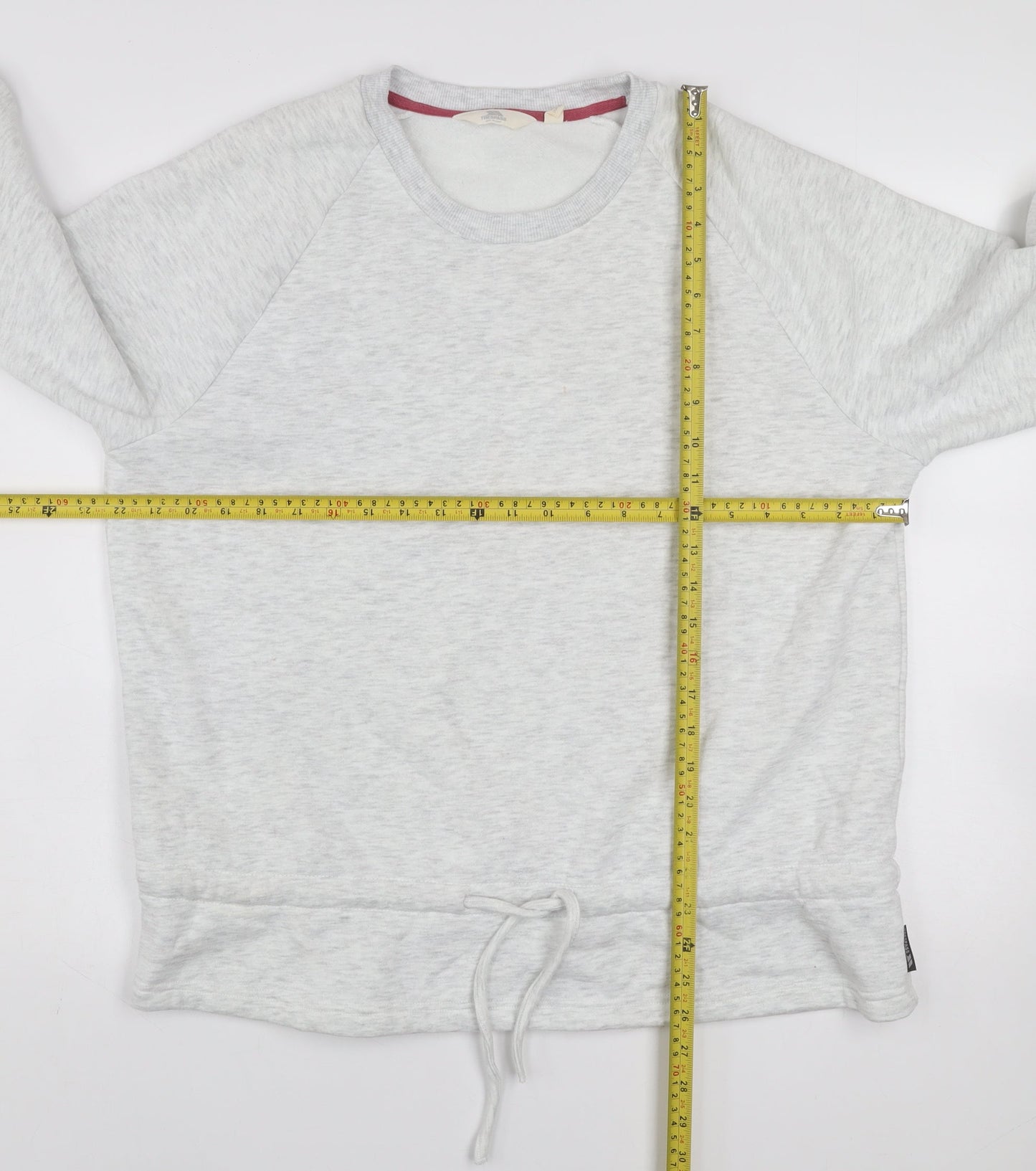 Trespass Womens Grey XL Pullover Sweatshirt Drawstring Hem Cotton Blend