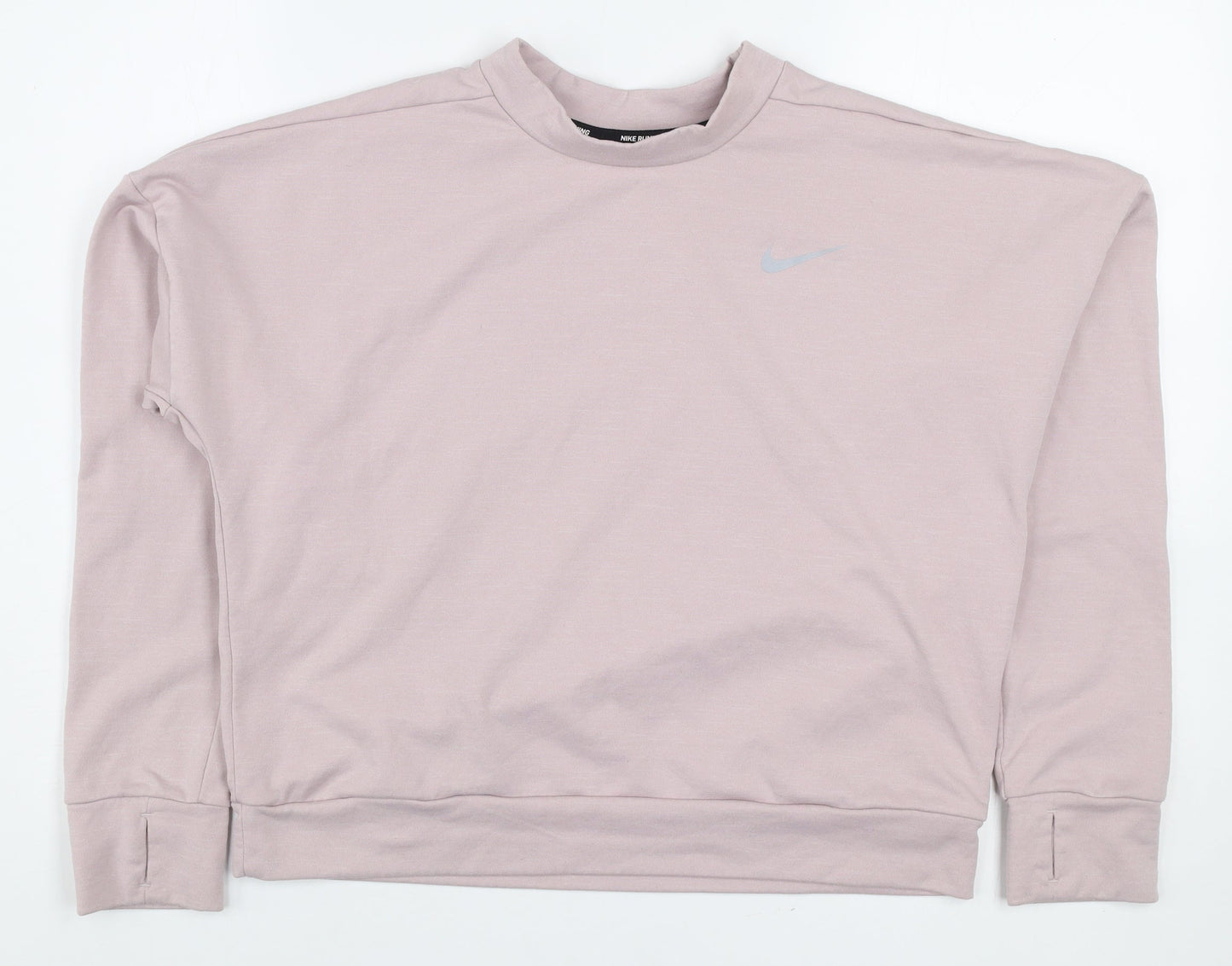 Nike Women’s Pink Dri-Fit Running Sweatshirt Size S Pullover