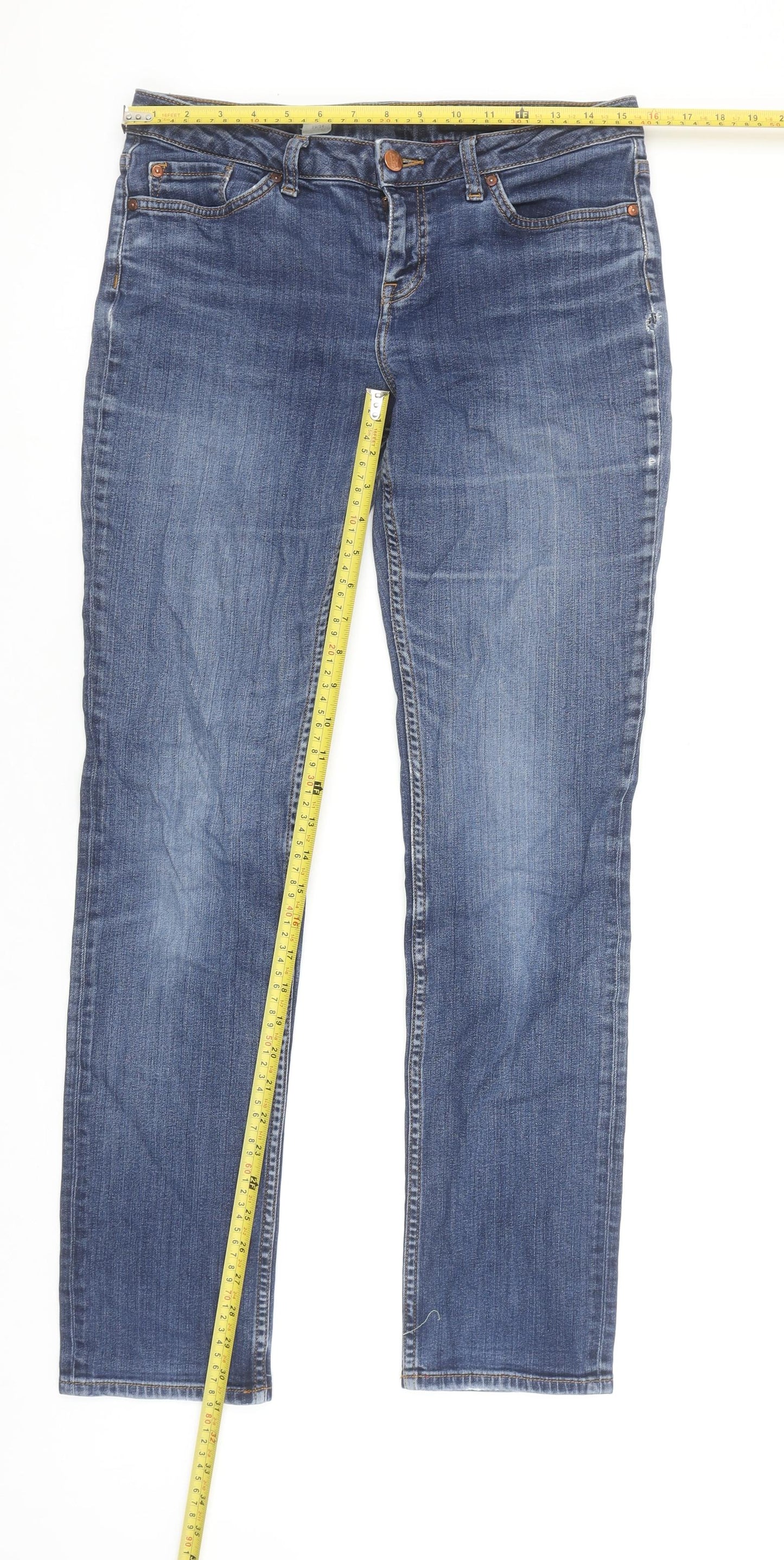 Tommy Hilfiger Women Blue Straight Leg Jeans Size 12 29/34
