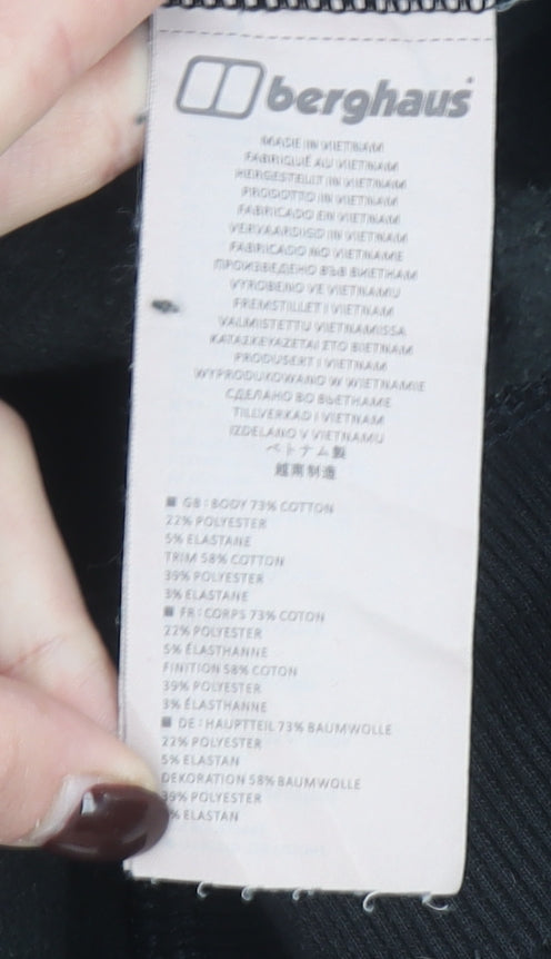 Berghaus Men's Black Pullover Hoodie Size S Fleece Outdoor