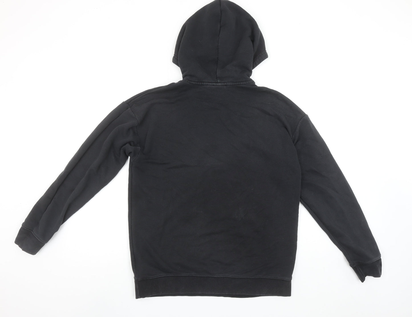 Adidas Men's Black Pullover Hoodie Size S Cotton Blend Sportswear