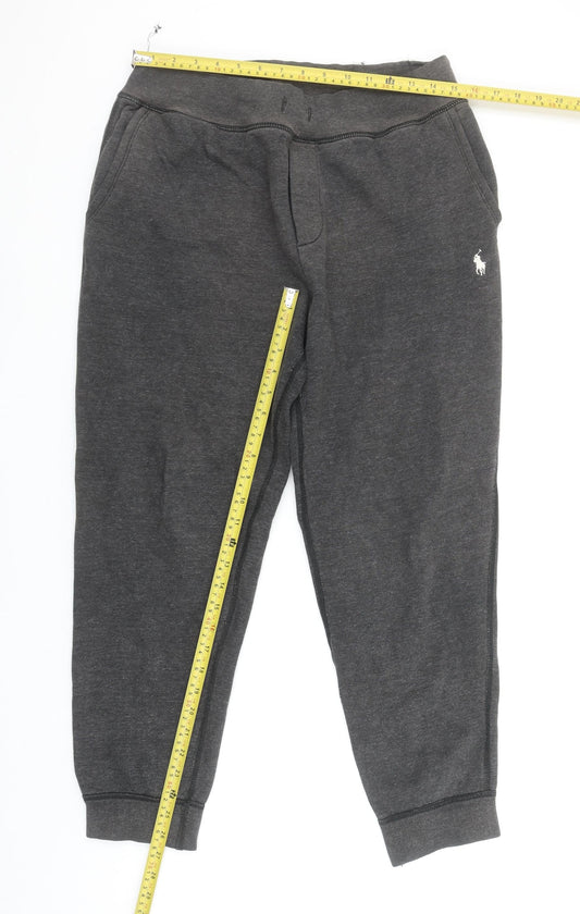 Polo Ralph Lauren Women’s Grey Jogger Sweatpants M Elastic Waist Casual