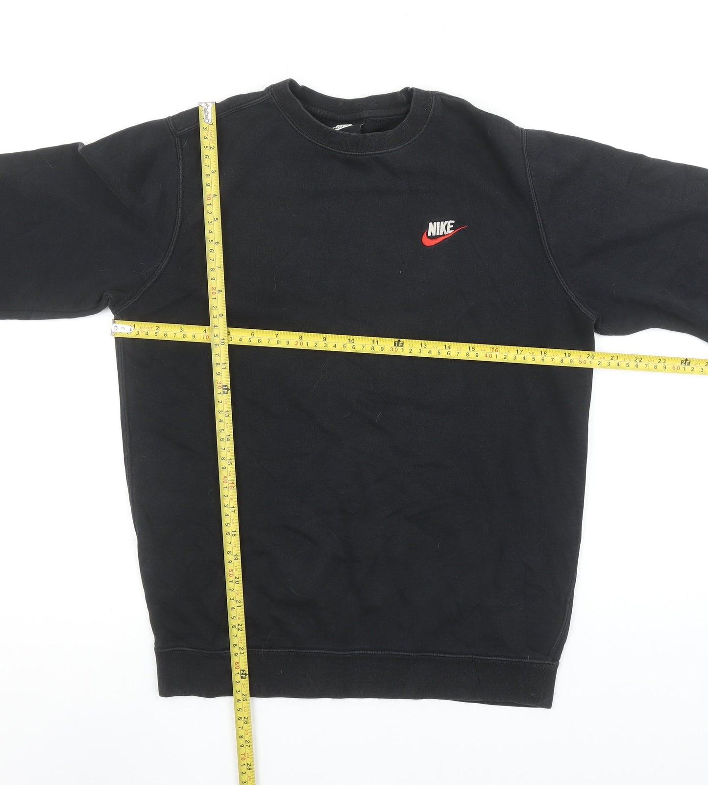 Nike Men's Black Small Pullover Sweatshirt Crew Neck Long Sleeve