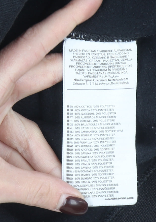 Nike Men's Black Small Pullover Sweatshirt Crew Neck Long Sleeve