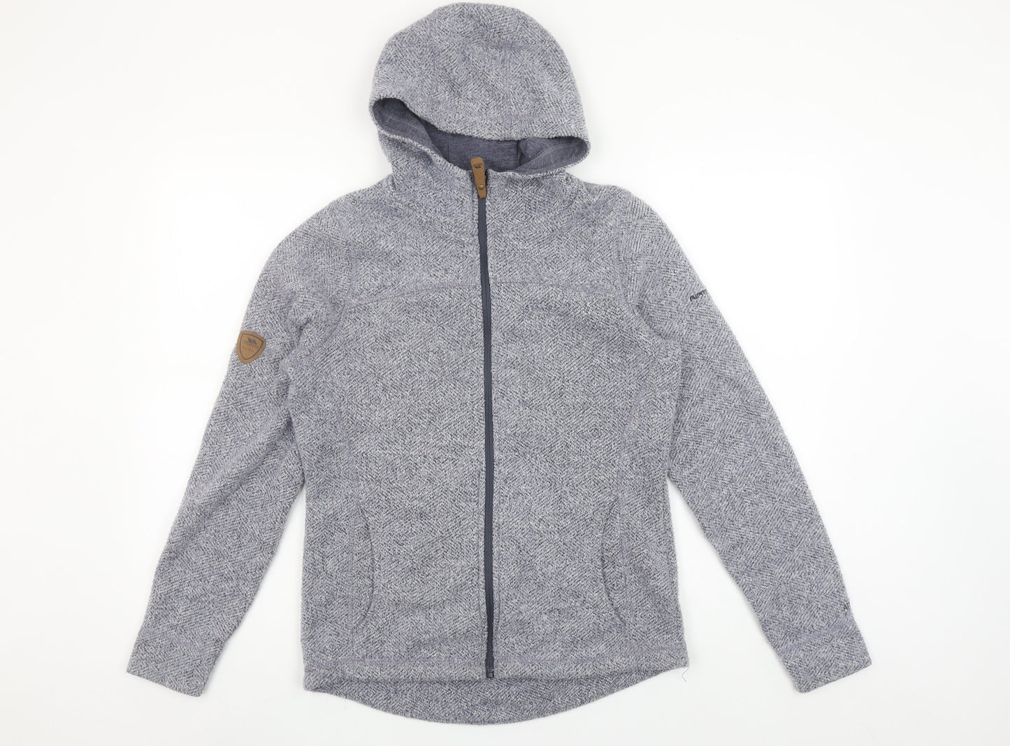 Trespass Women’s Grey Hooded Soft Shell Jacket Size 12