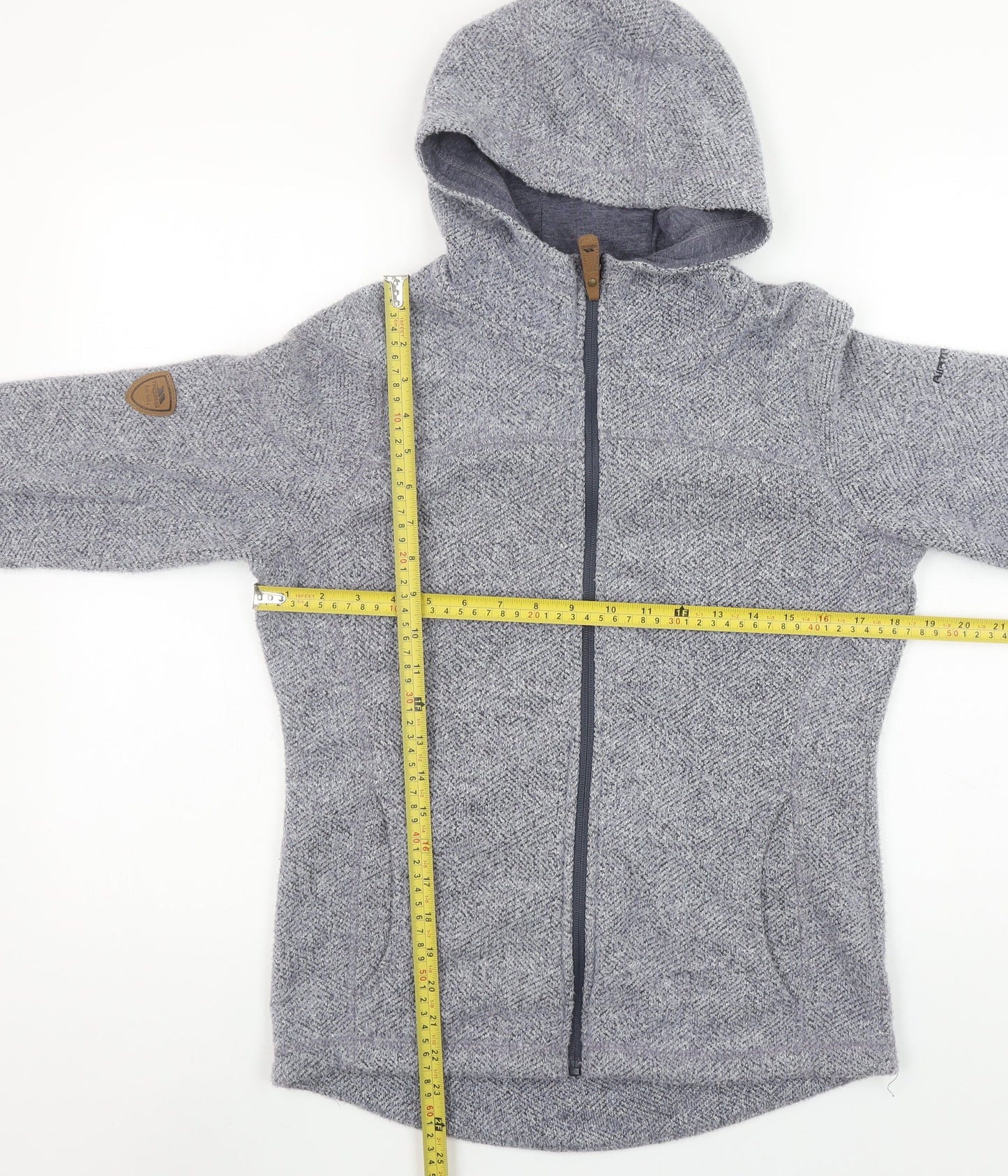 Trespass Women’s Grey Hooded Soft Shell Jacket Size 12